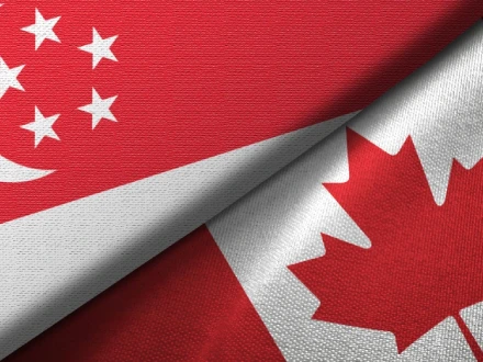 カナダとシンガポールの貿易関係/国旗